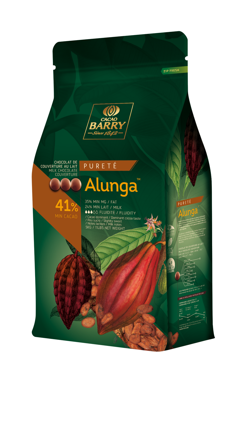 Alunga Milk 41% Pistoles: 11lbs