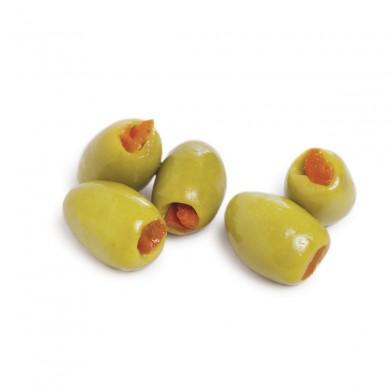 Green Olive Stuffed W/ Aji Chile: 5lbs