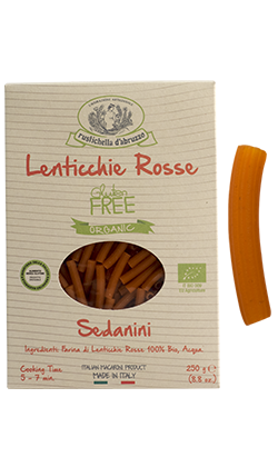 Sedanini Red Lentil Organic: 8.8oz