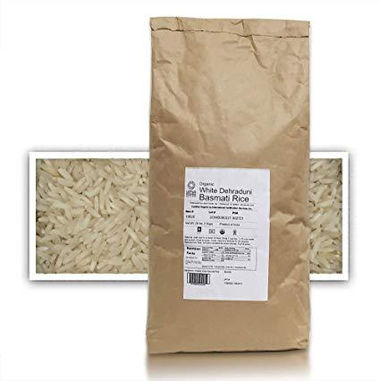 Basmati Traditional White Organic: 25lbs
