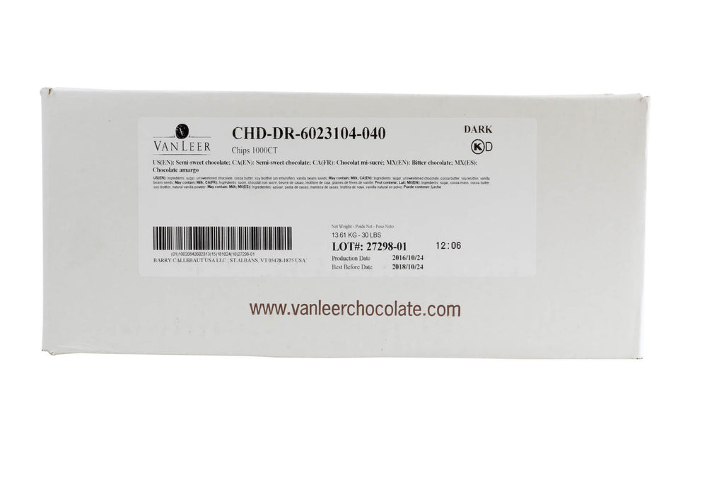 Semisweet Chocolate Drops 30lbs