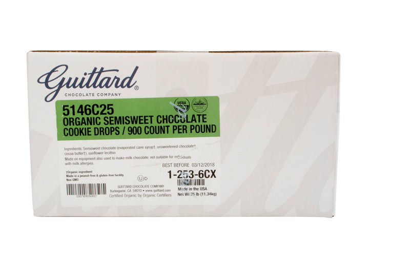 Semisweet Chips 900ct Organic: 25lbs