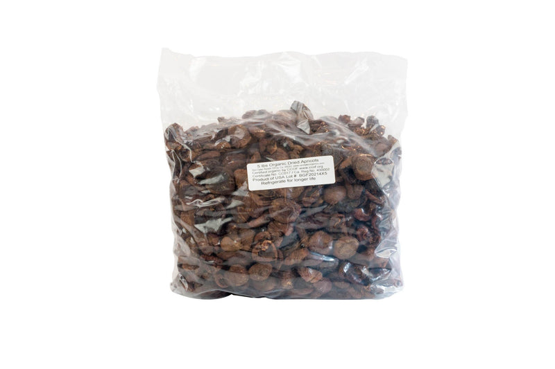 Dried Organic California Apricots: 5lbs