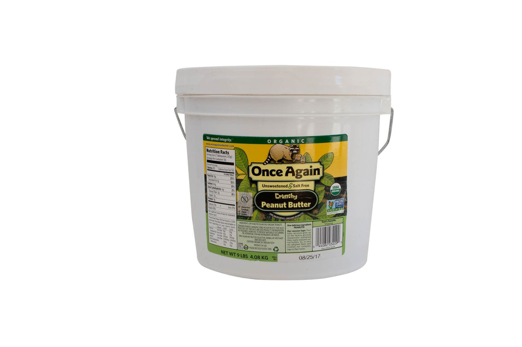 Peanut Butter Crunchy Organic: 9lbs