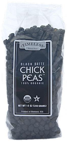 Black Butte Chick Peas (Black Garbanzo Beans) Organic: 10lbs