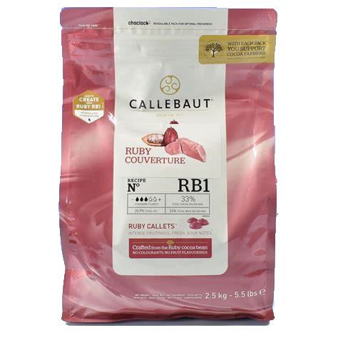 Ruby Chocolate Couverture 5.5 lb