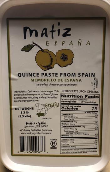 Quince Paste - Membrillo: 1500gr